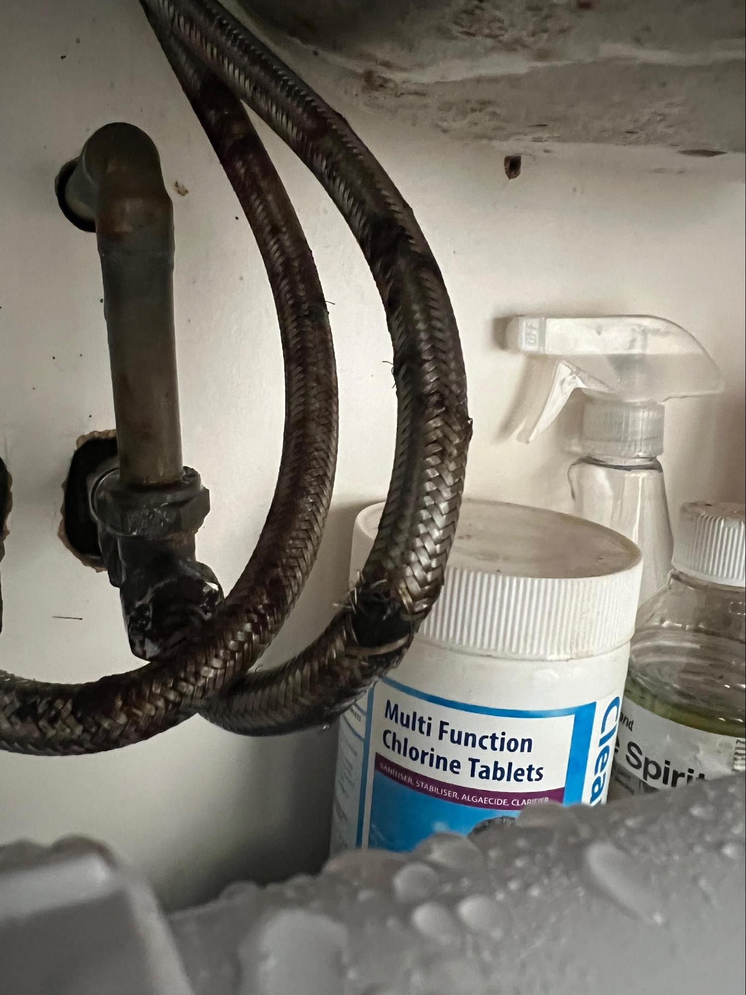 Leak detection equipment in use