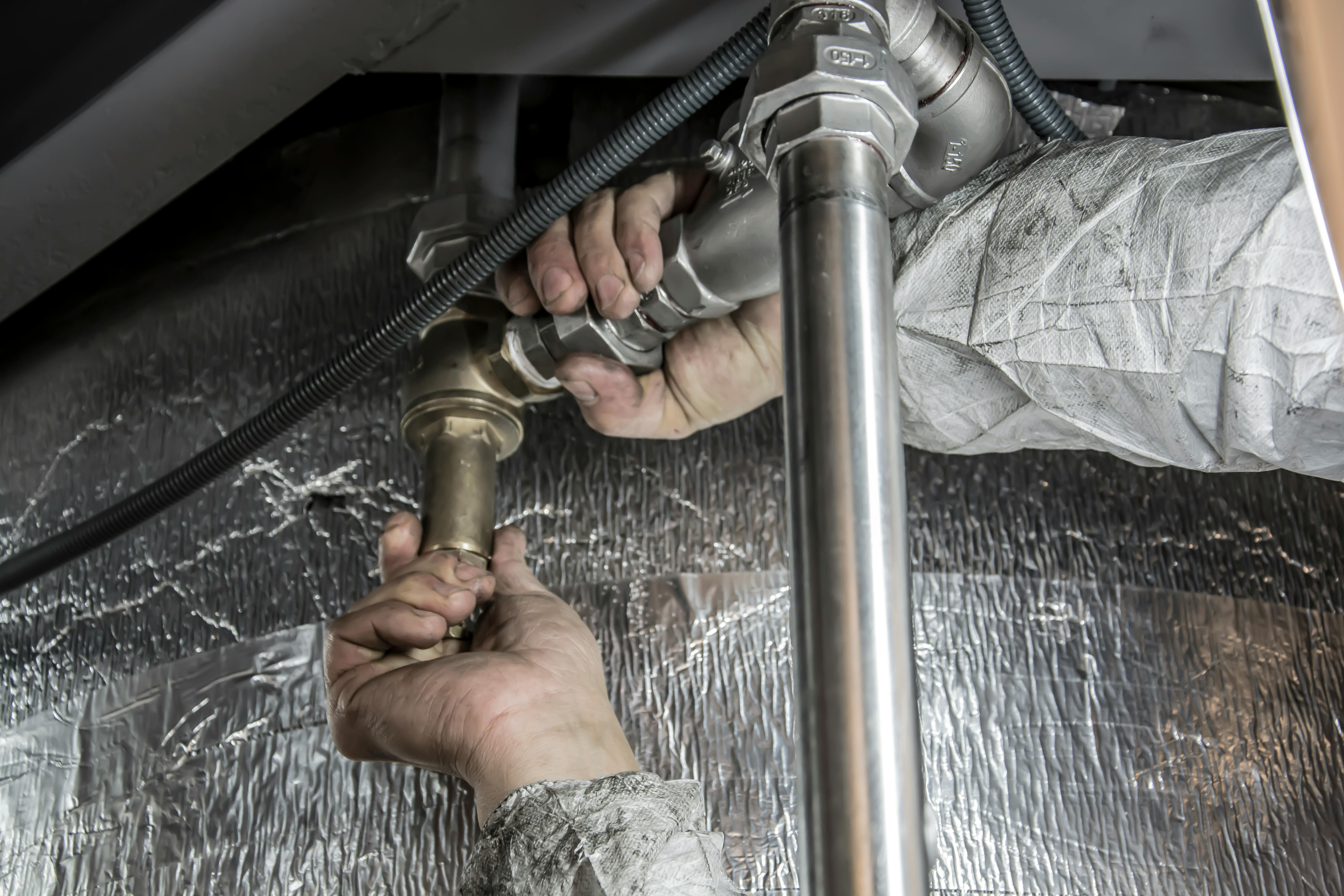 AB1 Engineer Repairing Some Pipework